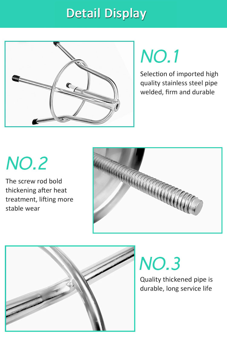 YA-NS03 Medical Hospital Stainless Steel Nurse Stool YA-NS03医院不锈钢护士凳