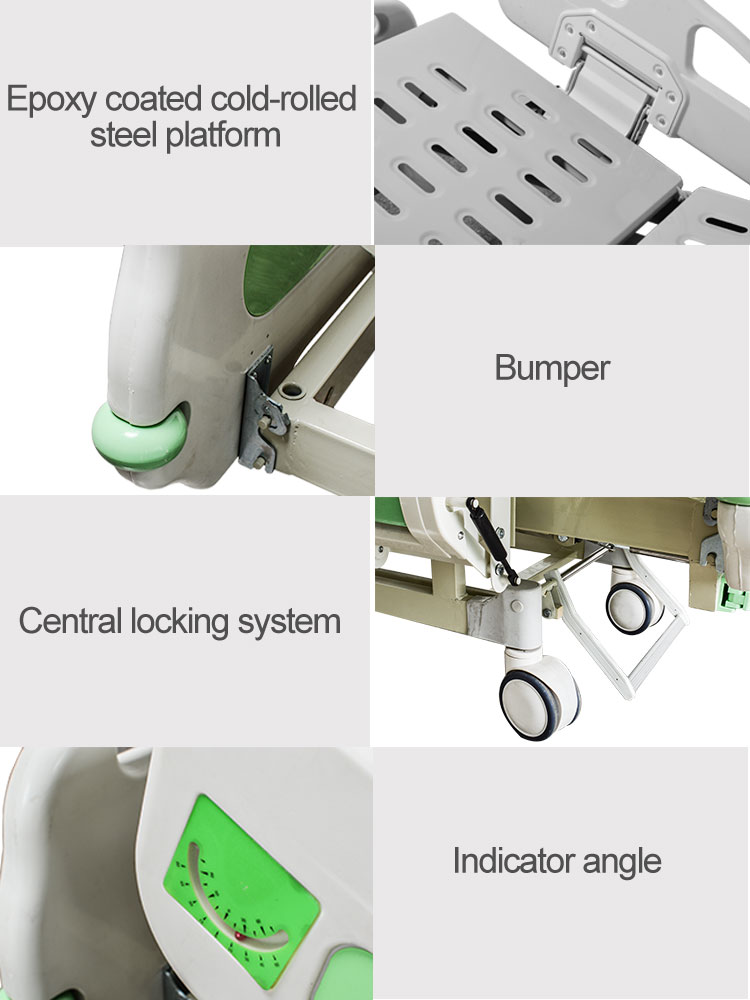 YA-M2-7Hospital Manual Bed Two Functions