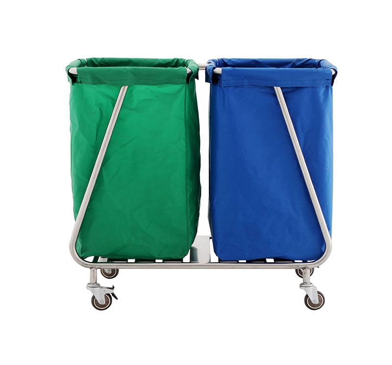 Carro Para Ropa Sucia Doble Mk-S14
