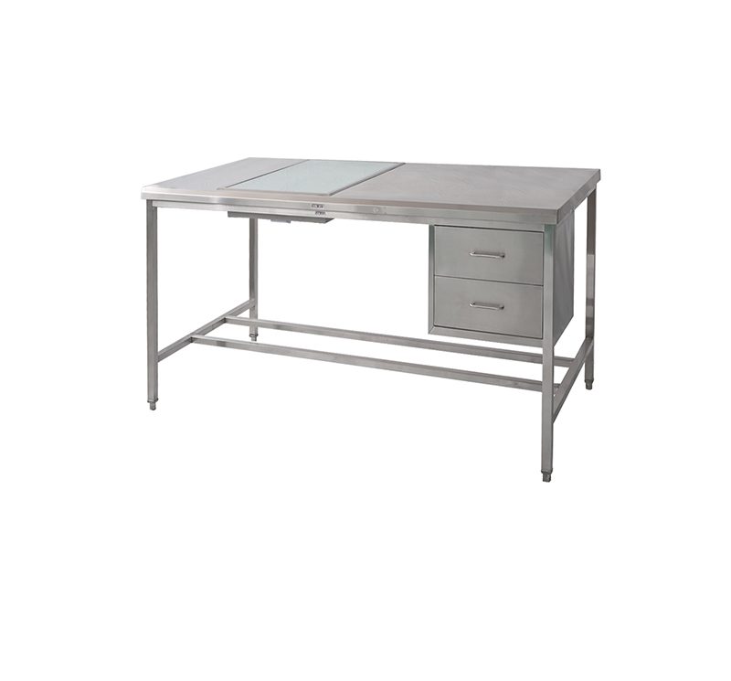 Mesa de trabajo con dos cajones acero inoxidable CSD-P01