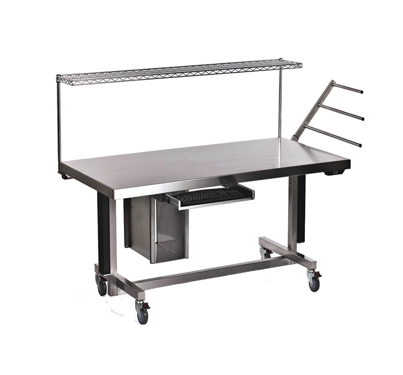 Mesa de trabajo con 4 ruedas de acero inoxidable CSD-W03
