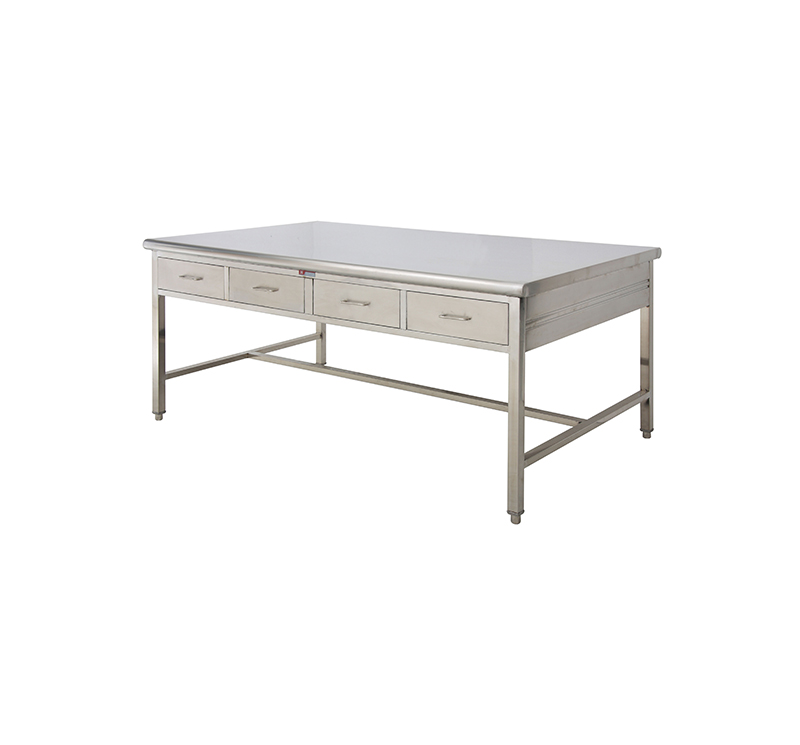 Mesa de trabajo con cuatro cajones acero inoxidable CSD-W01