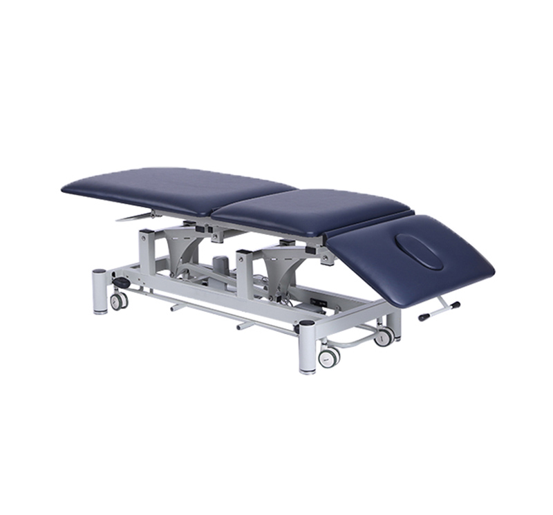 Mesa eléctrica para tratamiento 3 secciones color azul YA-ET-D02
