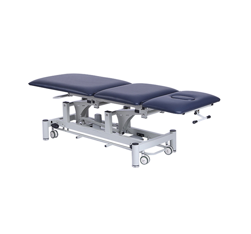 Mesa eléctrica para tratamiento 3 secciones color azul YA-ET-D02